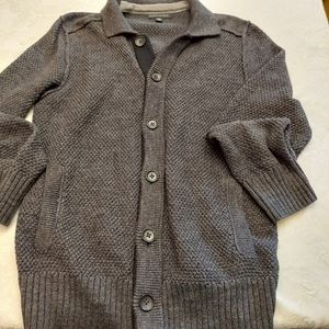 Banana Republic cotton gray relaxed fit cardigan sweater. Size large